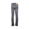 Jeans - NICK Jersey Cotton Stretch Leather Beige Patch