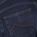 Jeans - NICK Cotton & Lyocell Stretch Suede Brown Patch