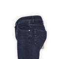 Jeans - NICK Cotton & Lyocell Stretch Suede Brown Patch