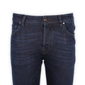 Jeans - NICK Cotton & Lyocell Stretch Suede Brown Patch