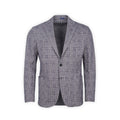 Blazer - Prince-Of-Wales Wool & Cotton Single Breasted