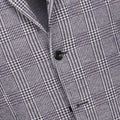 Blazer - Prince-Of-Wales Wool & Cotton Single Breasted
