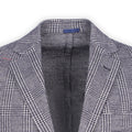 Blazer - Prince-Of-Wales Wool & Cotton Single Breasted