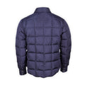 Down Shirt Jacket - Quilted Checked Satin Nylon