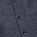 Overshirt - Jersey Wool Double Face Knitted Fabric + Buttoned