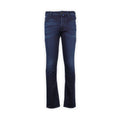 Jeans - BARD Jersey Cotton, Wool & Polyester Stretch Navy & Blue Patch
