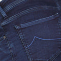 Jeans - BARD Jersey Cotton, Wool & Polyester Stretch Navy & Blue Patch
