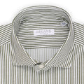 Shirt - Striped Polyamide Stretch Single Cuff