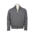 Cardigan - Wool & Polyamide Synthetic Fur-Lined Mock Neck Zipped