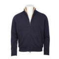 Cardigan - Wool & Polyamide Synthetic Fur-Lined Mock Neck Zipped