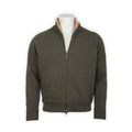 Cardigan - Wool & Polyamide Synthetic Fur-Lined Mock Neck Zipped