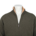 Cardigan - Wool & Polyamide Synthetic Fur-Lined Mock Neck Zipped