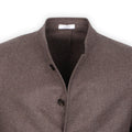 Jacket - Virgin Wool Mao Collar Buttoned