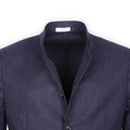 Jacket - Virgin Wool Mao Collar Buttoned