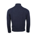 Sweater - Cashmere Zipped Mock Neck With Suede Details