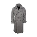 Double-Breasted Trench Coat - Prince-Of-Wales Wool & Polyester Reversible