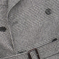 Double-Breasted Trench Coat - Prince-Of-Wales Wool & Polyester Reversible