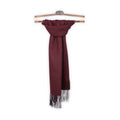 Scarf - Prince-Of-Wales Cashmere + Fringes