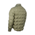 Down Shirt Jacket - Quilted Checked Satin Nylon