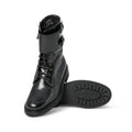Woman Chelsea Boots - RANGERS FE Windsor & Commando Rubber Soles Lace-Ups + Double-Buckle Strap