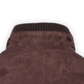 Waistcoat - Suede & Polyester Zipped
