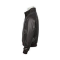 Bomber Jacket - Grained Leather & Cashmere Lined Zipped