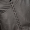 Bomber Jacket - Grained Leather & Cashmere Lined Zipped