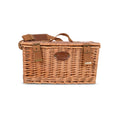Picnic Basket - CONCORDE Checkered Fabric & Wicker For 4 Persons