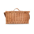 Picnic Basket - CONCORDE Checkered Fabric & Wicker For 4 Persons