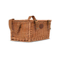 Picnic Basket - CONCORDE Checkered Fabric & Wicker For 4 Persons