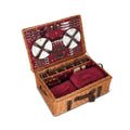Picnic Basket - CHAMPS ELYSEES Willow & Leather For 6 Persons