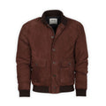 Bomber Jacket - VALSTARINO Suede Waterproof Padded & Zipped