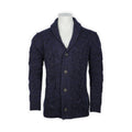 Cardigan - Mottled Color Wool & Cashmere Shawl Collar