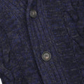 Cardigan - Mottled Color Wool & Cashmere Shawl Collar
