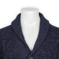 Cardigan - Mottled Color Wool & Cashmere Shawl Collar