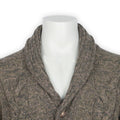 Cardigan - Mottled Color Wool & Cashmere Shawl Collar