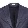 Blazer - Hopsack Wool & Polyester Unfinished Sleeves