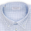 Shirt - Large Check Cotton Single Cuff + Breast Pocket