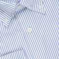 Shirt - Striped Poplin Cotton Single Cuff + Breast Pocket