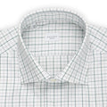 Shirt - Checkered Cotton Single Cuff
