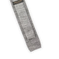 Tie - Plain Knitted Silk Square Cut