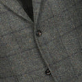 Blazer - Checkered Shetland Wool Unfinished Sleeves