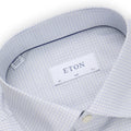 Shirt - Mini Checkered Cotton & Lyocell Single Cuff Slim Fit