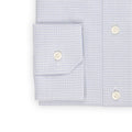 Shirt - Mini Checkered Cotton & Lyocell Single Cuff Slim Fit
