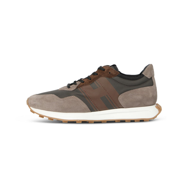 H383 New Running Coloured Suede And Canvas Sneakers