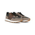 H383 New Running Coloured Suede And Canvas Sneakers