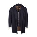 Peacoat - Wool & Polyester Faux Fur-Lined + Hoody