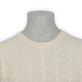 Cable Knit Sweater - Geelong Wool Crew Neck