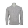 Cable Knit Sweater - Geelong Wool Crew Neck