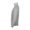 Cable Knit Sweater - Geelong Wool Crew Neck